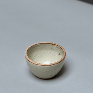Incausa: Stoneware Smudge Bowl Piker White