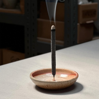 Incausa: Stoneware Incense Holder Shino