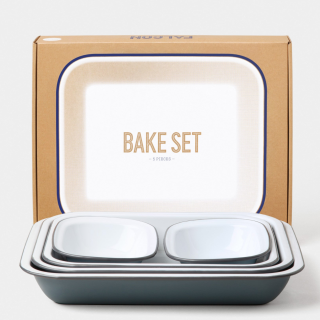 Falcon Enamelware Bake Set - Pigeon Grey