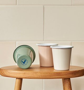 Falcon Enamelware Tumbler - Cream