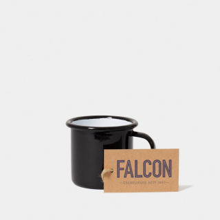 Falcon Enamelware Espresso Mug - Coal Black