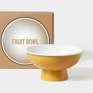 Falcon Enamelware Fruit Bowl - Mustard Yellow 