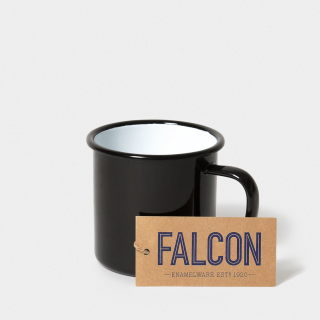 Falcon Enamelware Mug - Coal Black