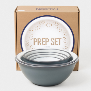 Falcon Enamelware Prep Set - Pigeon Grey