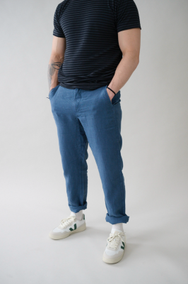Kitchener Items - Pantalone Uomo Chino Dark Denim