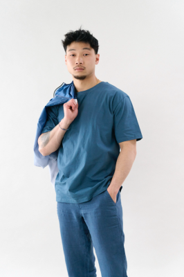 Kitchener Items - Jonte Oversized T-Shirt Orion Blue