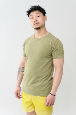 Kitchener items - Aymeric SS T-Shirt - Avocado & Turtledove