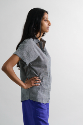 Kitchener Items - Camicia Manica Batsleeve Pepito Bianco Nero