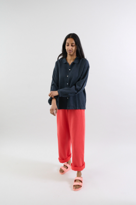 Kitchener Items - Camicia Manica Lunga Blue Graphite