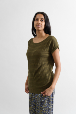 Kitchener Items - Erin SS Struktur Top Olive