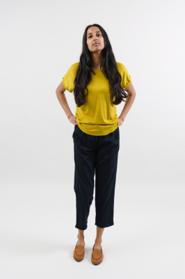 Kitchener Items - Audrey Wide Tee Golden Palm