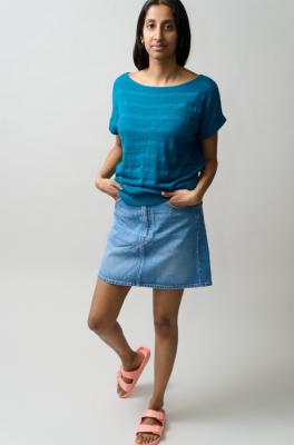 Kitchener Items - Erin SS Struktur Top Petrol