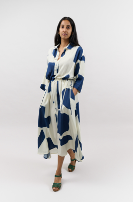 Kitchener Items - Abito Camicia Dress Bianco Print