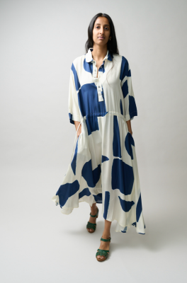 Kitchener Items - Abito Camicia Dress Bianco Print