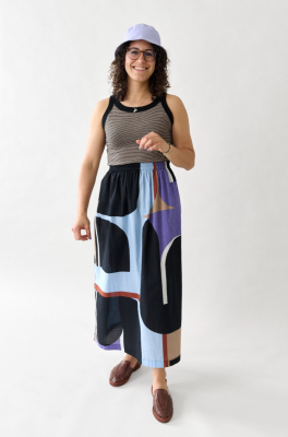 Kitchener Items - Taka Tank Top Deep Black & Champagne