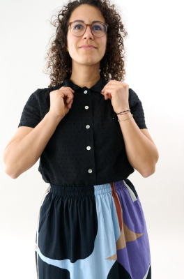Kitchener Items - Camicia Blouse Righe Punti