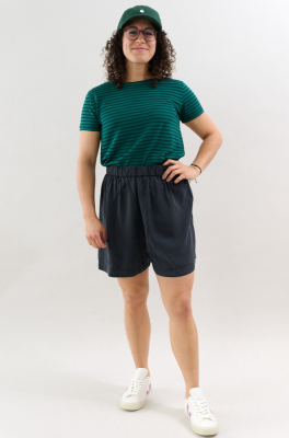 Kitchener Items - Chloe Left Right Stripe Top Forest Biome