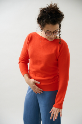 Kitchener Items - Audrette Boat Longsleeve Coral