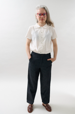 Kitchener Items - Camicia Blouse Bianco Lurex