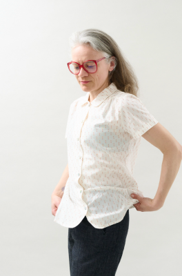 Kitchener Items - Camicia Blouse Bianco Lurex