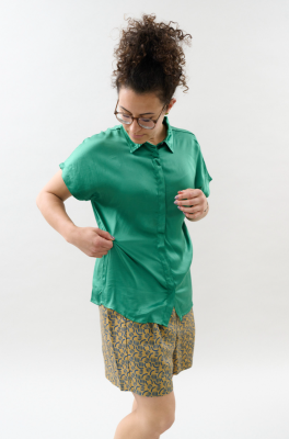 Kitchener Items - Camicia Manica Batsleeve Abundant Green