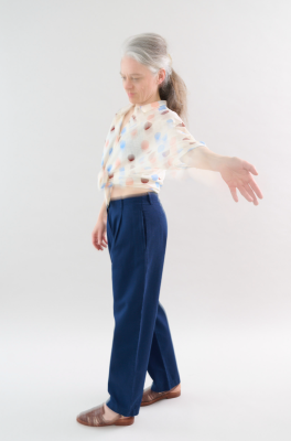 Kitchener Items - Camicia Ampio Blouse Jersey Ecru con Punti