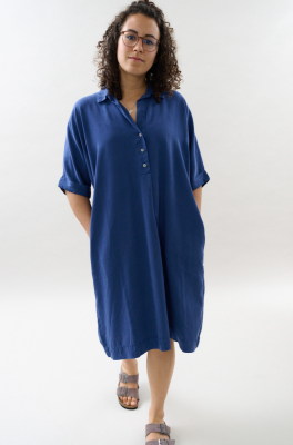 Kitchener Items - Abito Batsleeve Dress Limoges Blue