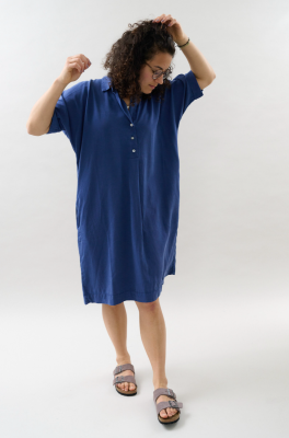 Kitchener Items - Abito Batsleeve Dress Limoges Blue
