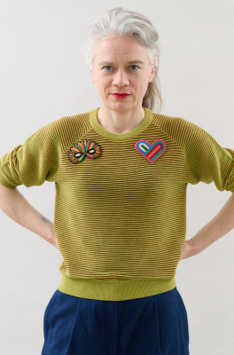 Kitchener Items - Tuuli Lux Jumper Lime & Copper Lurex