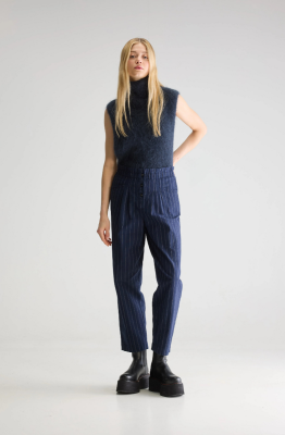 Bellerose LILO Paperbag Trousers - Navy