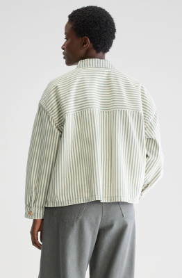 Bellerose PARRISH Striped Overshirt - Liane / Seafoam