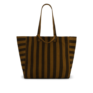 Rose in April - Elisa Tote Bag: Rayures Cumin 