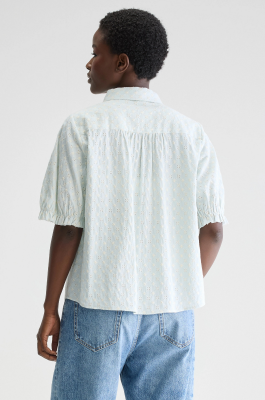 Bellerose HOSANNA Short-Sleeve Blouse - Stone Blue 