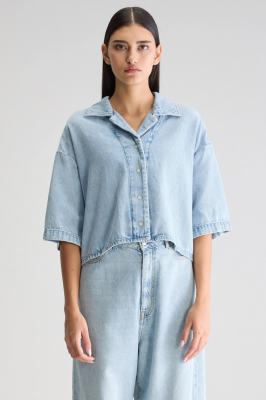 Bellerose POOL Denim Shirt - Lt Blue Bleach