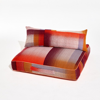 Mapoesie - Echo Burgundy Pillow
