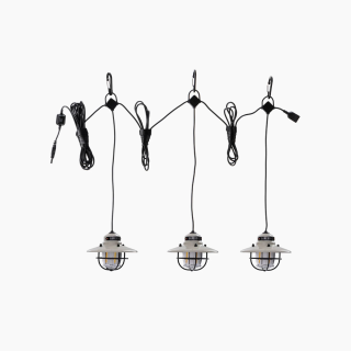 Barebones - Edison Pendant String Lights - Vintage White