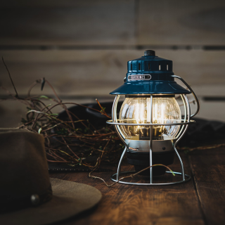Barebones - Railroad Lantern - Ocean Blue
