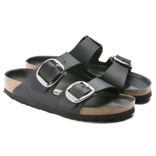 Birkenstock Arizona Big Buckle Oiled Leather Black - Womens