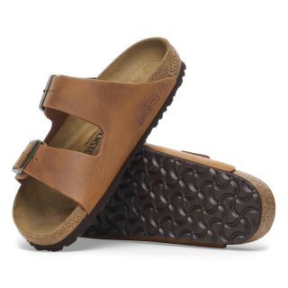 Birkenstock Arizona Oiled Leather Cognac - Mens