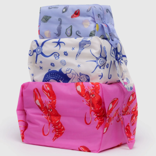 Baggu 3D Zip Set - Sea Creatures