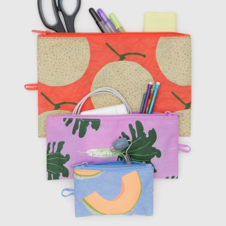 Baggu Flat Pouch Set - Japanese Produce