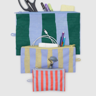Baggu Flat Pouch Set - Painted Stripe