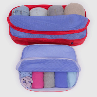 Baggu Large Packing Cube Set - Mesh Berry Mix
