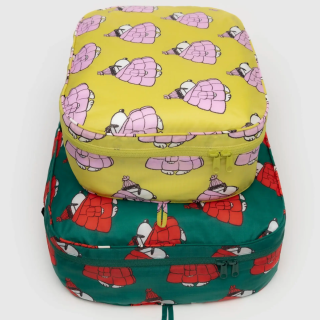 Baggu Large Packing Cube Set - Puffer Snoopy