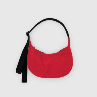 Baggu Small Nylon Crescent Bag - Candy Apple