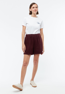 GIVN - CLEMENTINE Linen Shorts - Burgundy