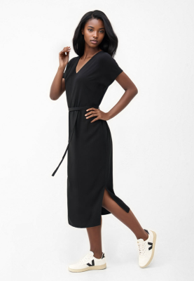 GIVN - PHILINE Relaxed Fit Dress LENZING™ ECOVERO™ - Black
