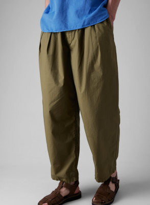 TOAST Cotton Poplin Tapered Trousers - Montella