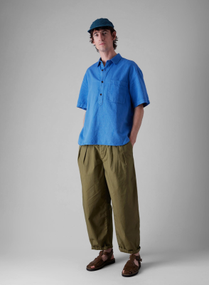 TOAST Cotton Poplin Tapered Trousers - Montella