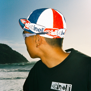 Cinelli - OVAL RED AND BLUE Cycling Cap 